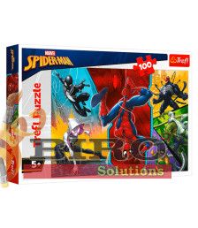 TF Puzzle - "100" - "Upside down / Disney Marvel Spiderman